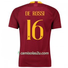 Camisolas de Futebol AS Roma De Rossi 16 Equipamento Principal 2018/19 Manga Curta